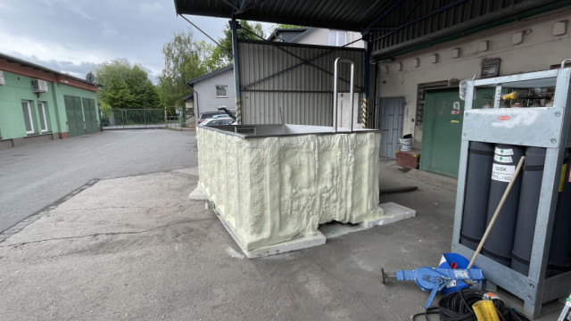 hydroizolace střechy, pur stříkanou izolací